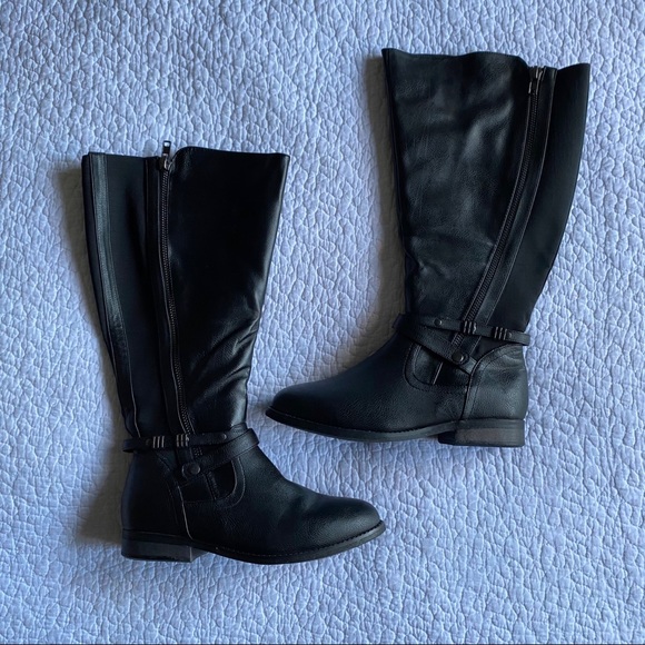 Lane Bryant Double-Zip Riding Boots - Picture 3 of 9